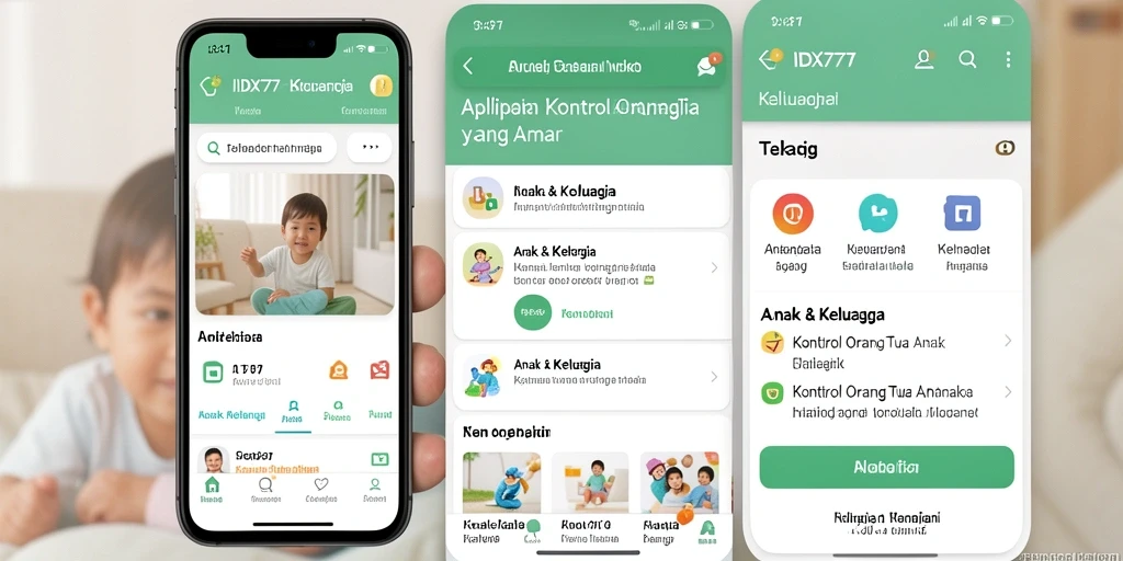 Tampilan antarmuka IDX777 yang ramah pengguna untuk kontrol orang tua.