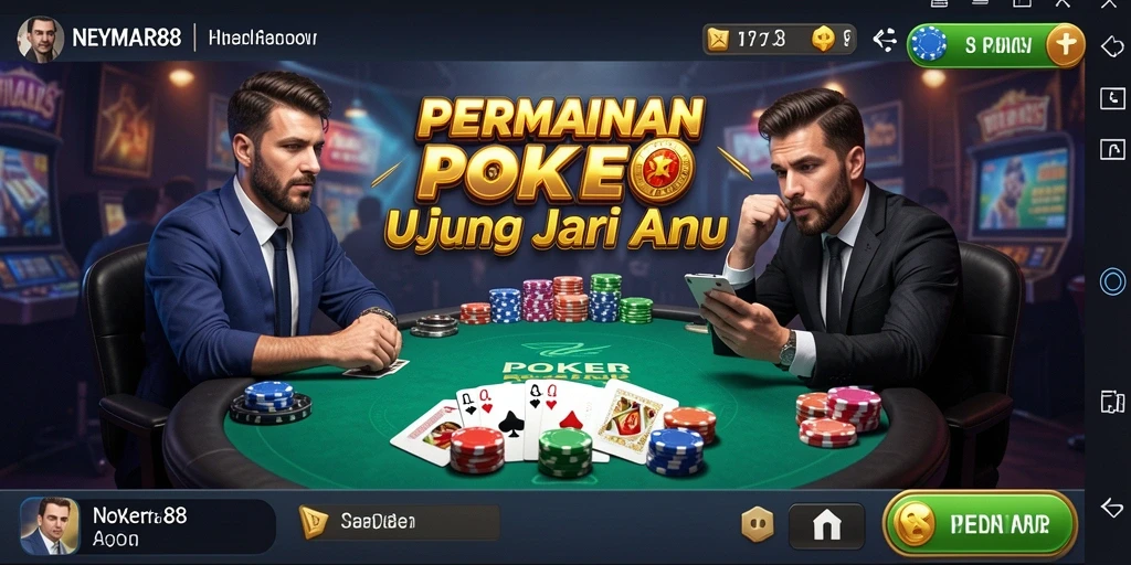 Antarmuka permainan Poker yang menarik di NEYMAR88.