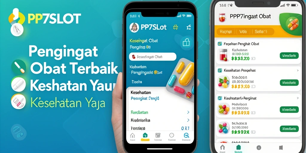 Tampilan antarmuka PP7SLOT untuk pengingat obat yang user-friendly.