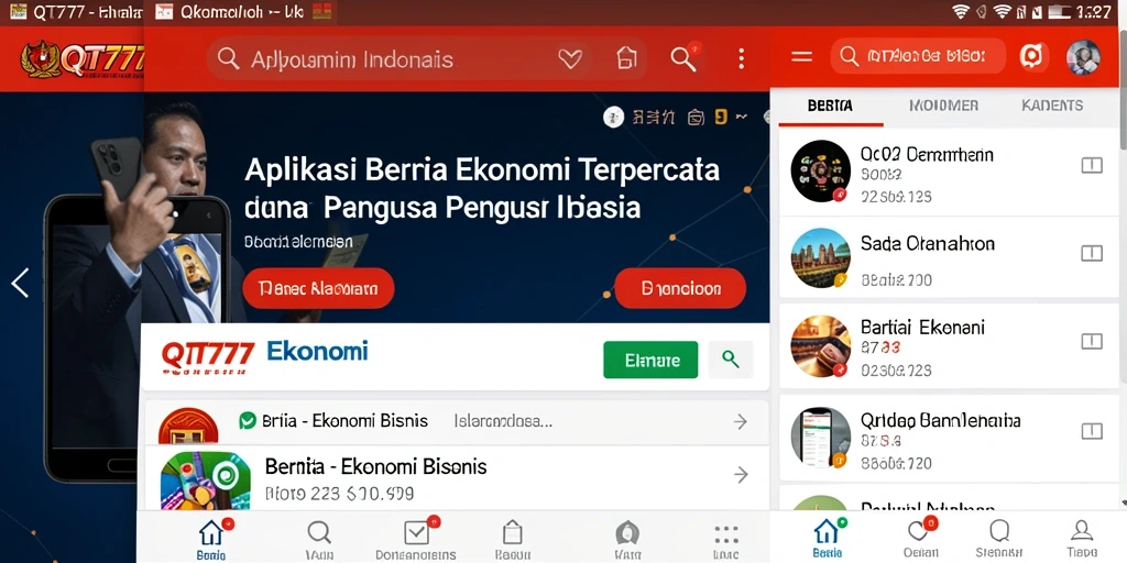 Tampilan antarmuka QT777 yang informatif dan mudah digunakan.