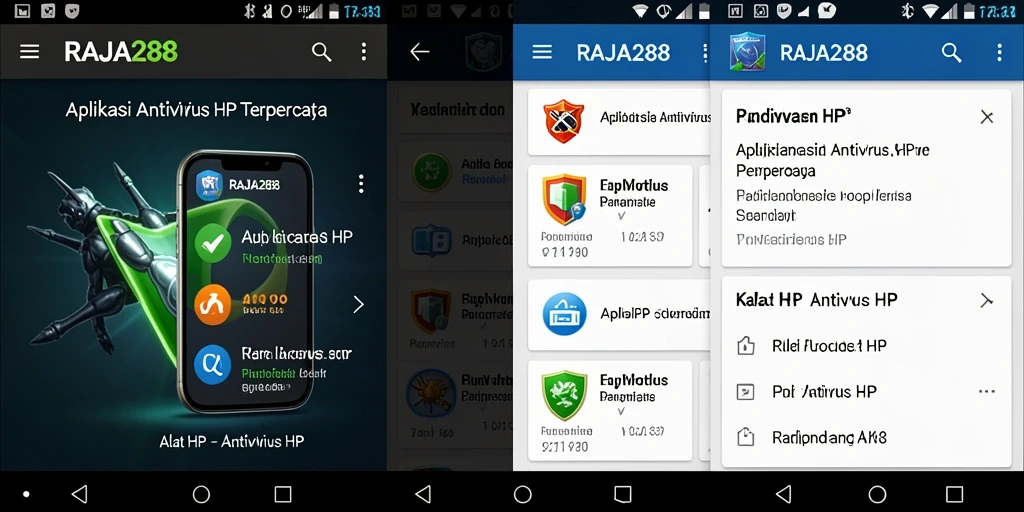 Tampilan antarmuka aplikasi RAJA288 yang sederhana dan efektif.