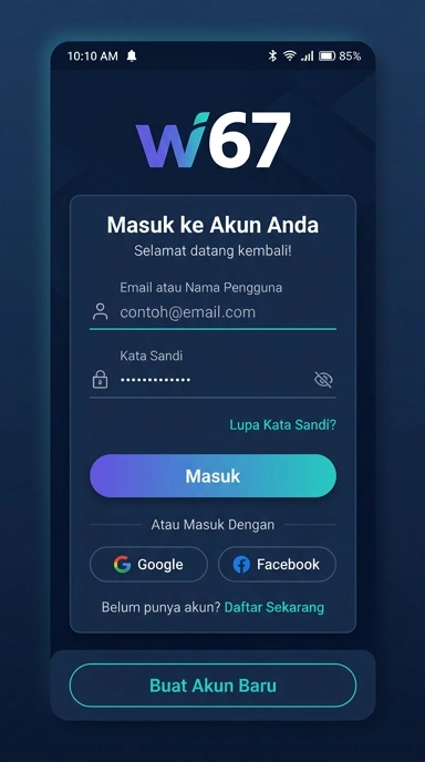 Masuk Akun w67 dengan Mudah dan Cepat